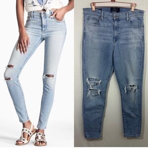 Lucky Brand Bridgette Skinny Light Wash High Rise Jean Size 31
